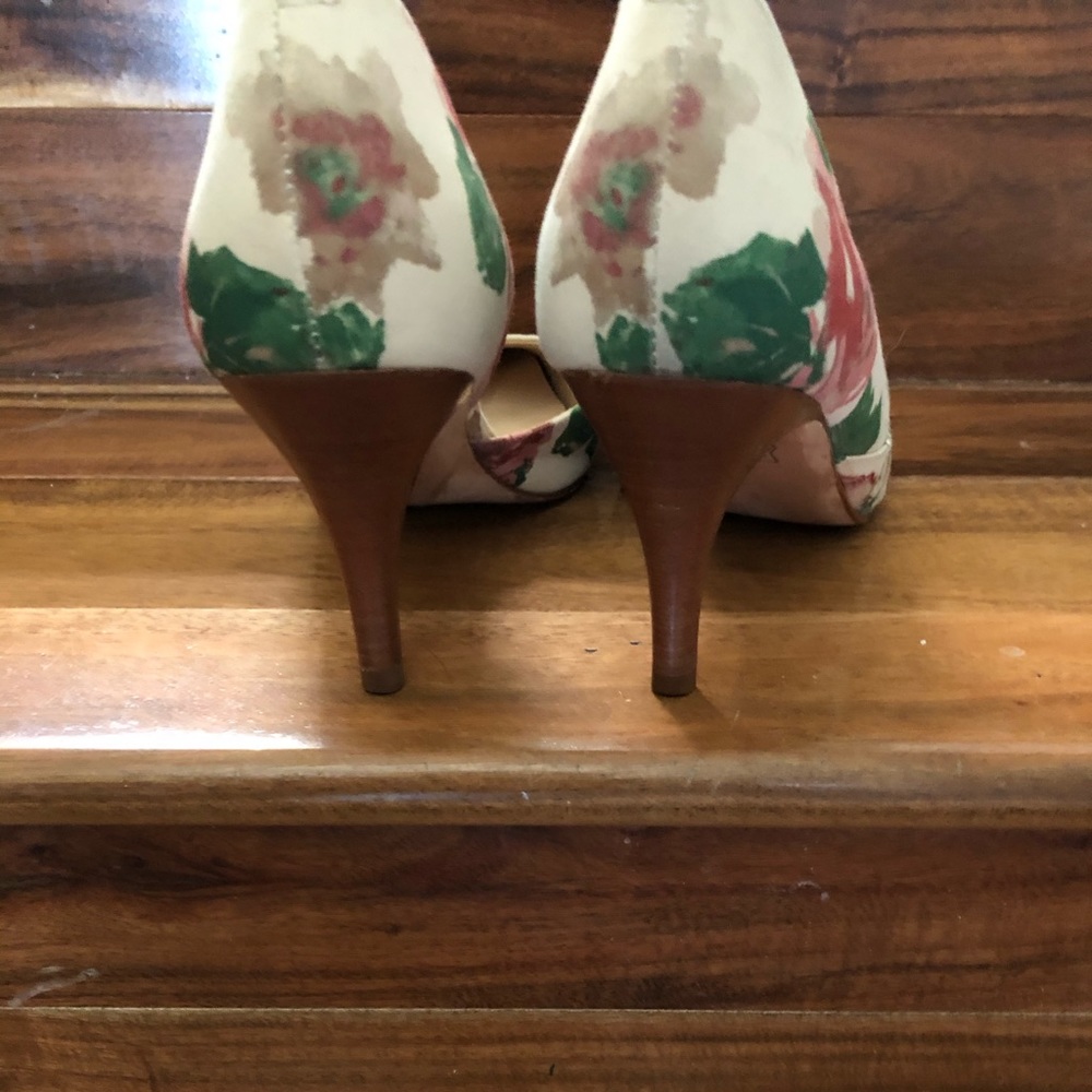 Talbots NEW Floral heels - Picture 2 of 5
